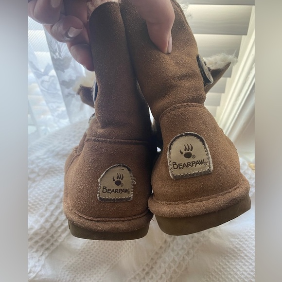 BearPaw Rosie Women’s Boots Size 6 Hickory Brown Tan Snow Shoes Ankle Booties - Picture 5 of 8